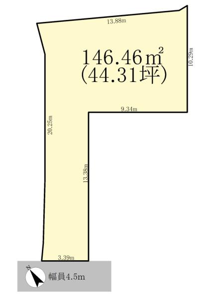 栗東市中沢３丁目の土地