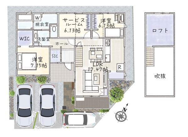 大津市大江４丁目の新築一戸建