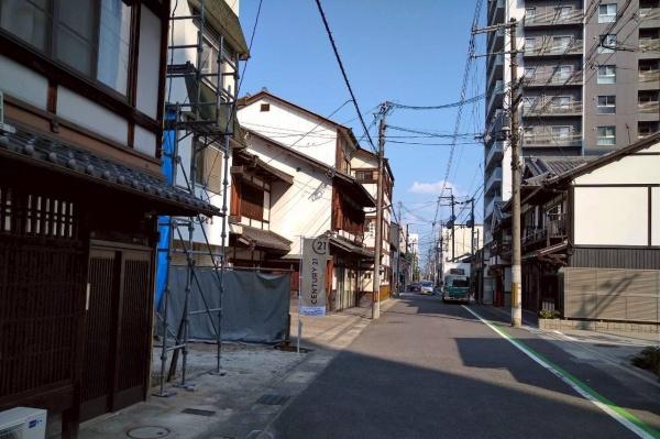 大津市中央3丁目の土地(前面道路含む現地写真)