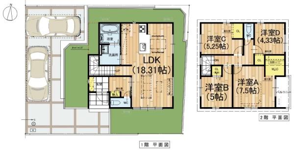 草津市追分南９丁目の新築一戸建