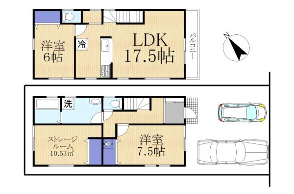 草津市野村５丁目の新築一戸建