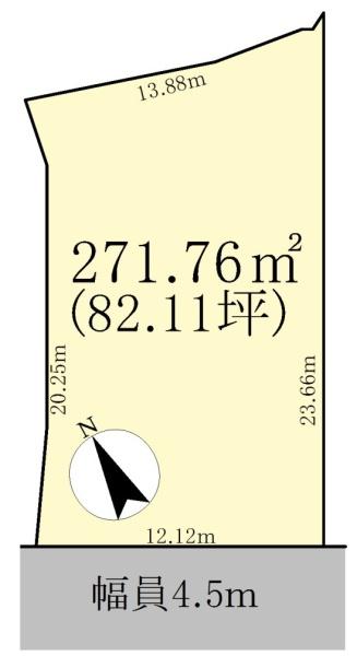 栗東市中沢３丁目の土地