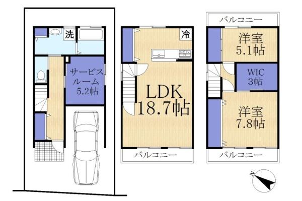 草津市渋川２丁目の新築一戸建