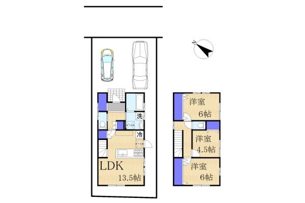 草津市草津２丁目の土地