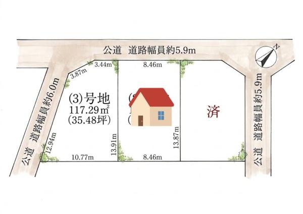 草津市西矢倉３丁目の売土地