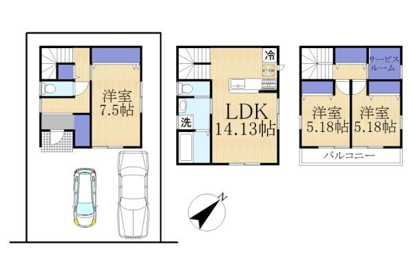 野洲市北野１丁目の土地
