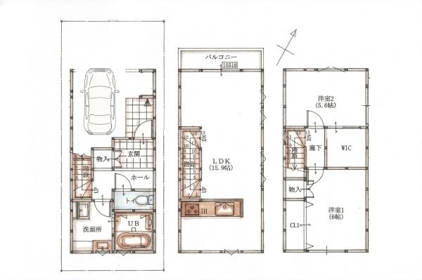 草津市野路２丁目の新築一戸建