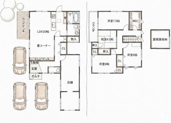 野洲市西河原の中古一戸建て