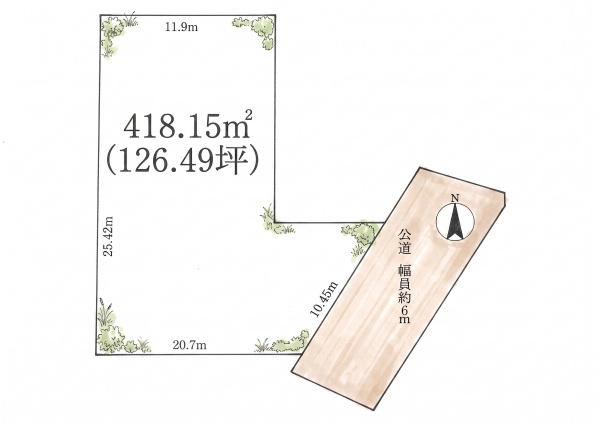 豊中市熊野町３丁目の土地