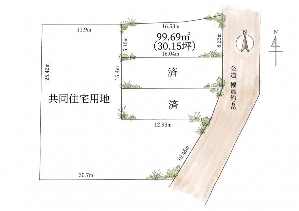 豊中市熊野町３丁目の土地