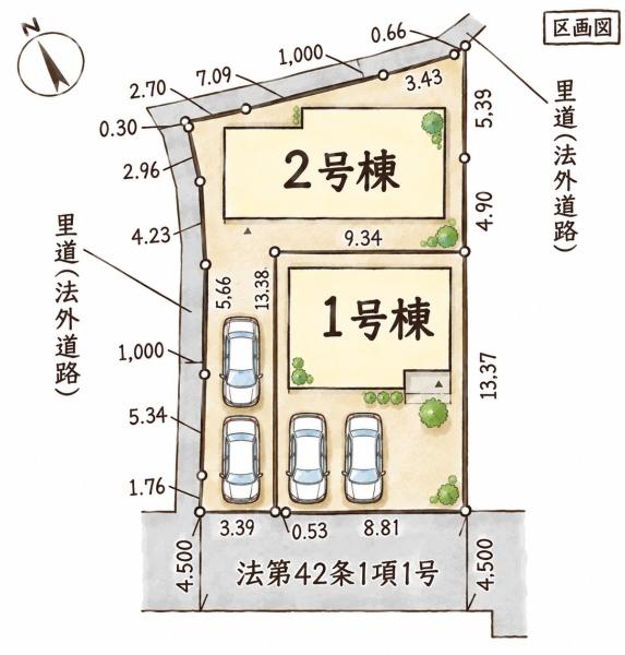 栗東市中沢3丁目　①号棟