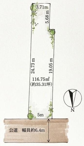 京都市中京区竹屋町通東洞院東入塀之内町の売土地