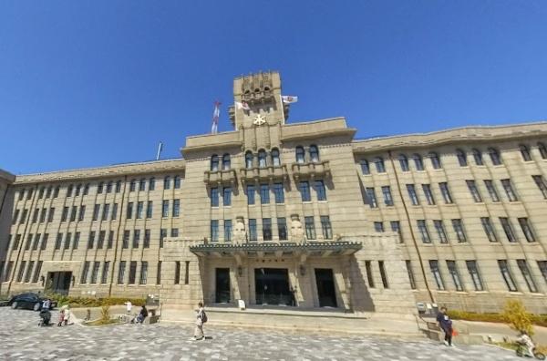京都市中京区姉小路通柳馬場東入菊屋町の新築一戸建(京都市役所)