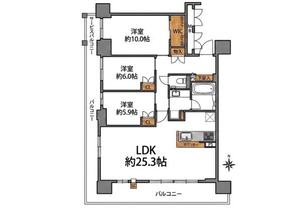 ローレルコート茨木舟木町901号室