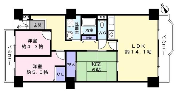 グリーンタウン香里ケ丘A棟