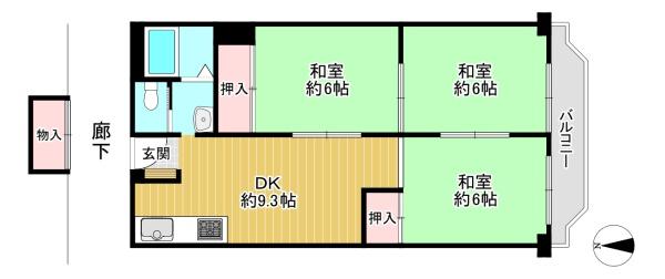 クローバーハイツ森小路３号棟