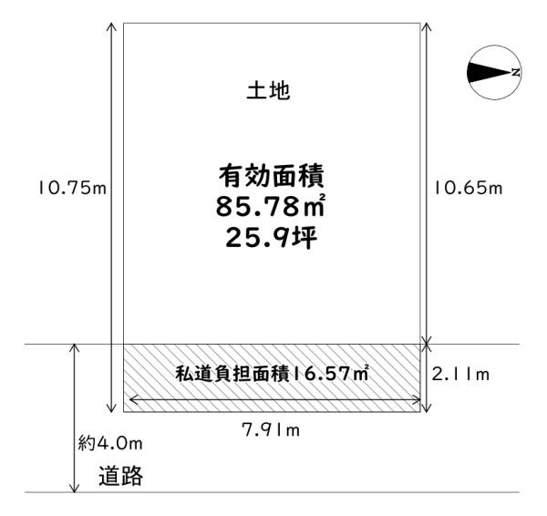 門真市舟田町の土地