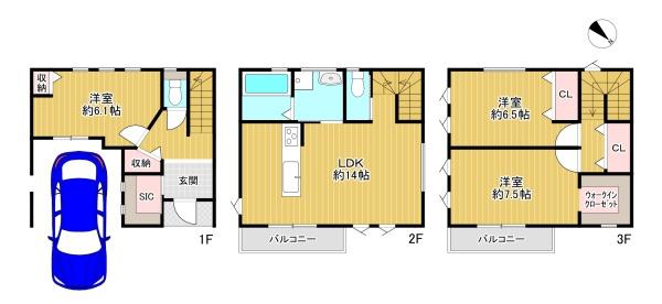 寝屋川市石津中町　新築戸建