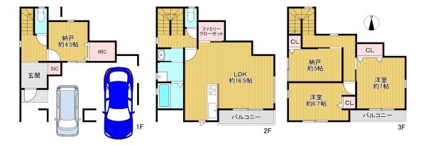 寝屋川市点野3丁目　新築戸建