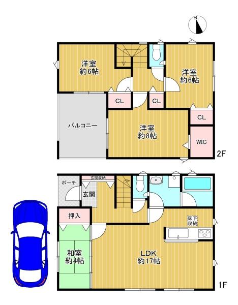 門真市岸和田2丁目　新築戸建11号棟