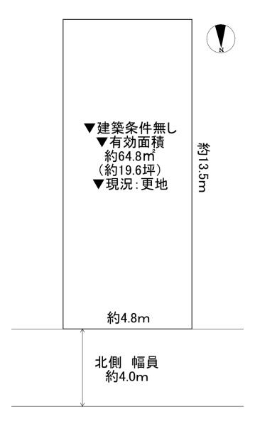 寝屋川市長栄寺町　土地