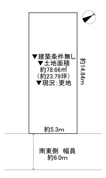 守口市南寺方東通3丁目　土地