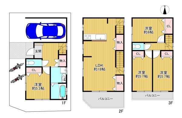 門真市末広町　中古戸建