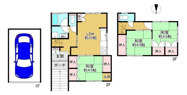 門真市桑才町　中古戸建