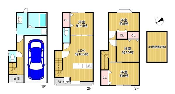 門真市御堂町　中古戸建