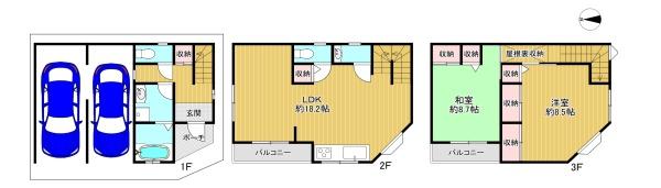 寝屋川市堀溝3丁目　中古戸建