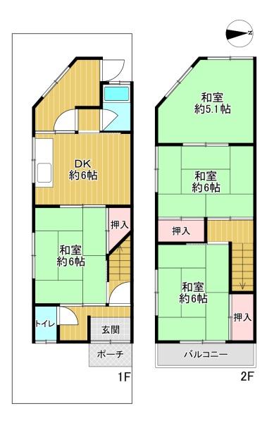 門真市ひえ島町　中古テラスハウス