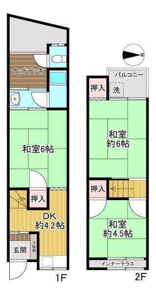門真市上野口町　中古テラス