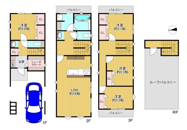 門真市脇田町　新築戸建
