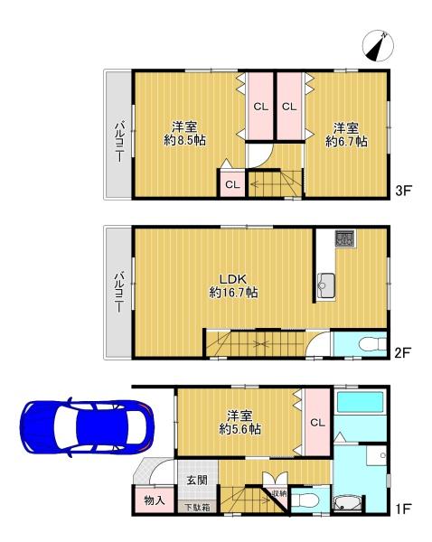 守口市梅園町　中古戸建