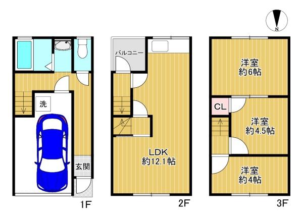 門真市北巣本町の中古一戸建て