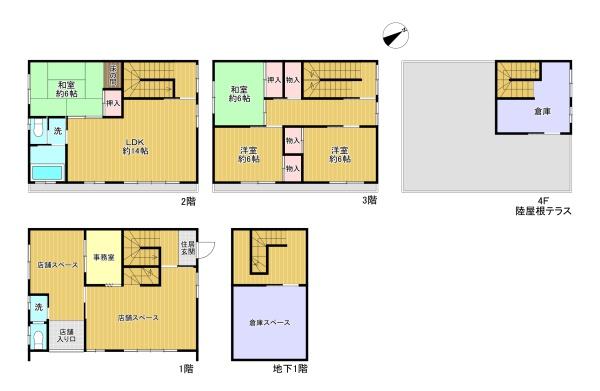 門真市千石西町　店舗付き戸建