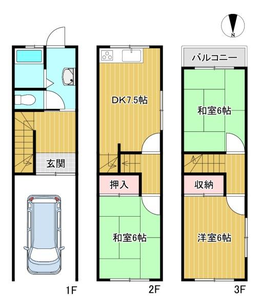 門真市北巣本町　中古戸建