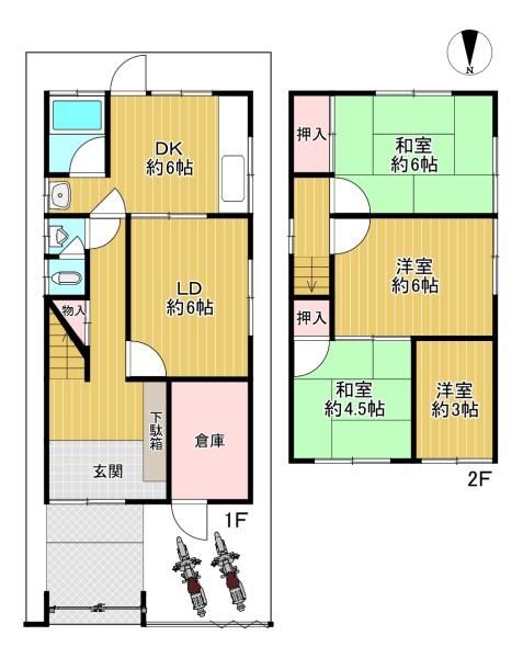 門真市本町の中古一戸建て