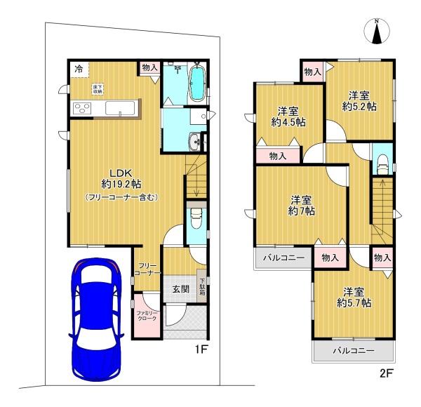 守口市大久保町5丁目　新築戸建1号棟
