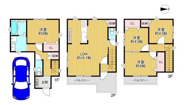 寝屋川市境橋町　中古戸建