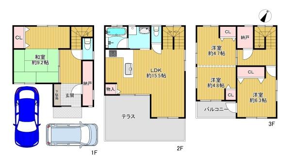 守口市八雲北町２丁目の中古一戸建て