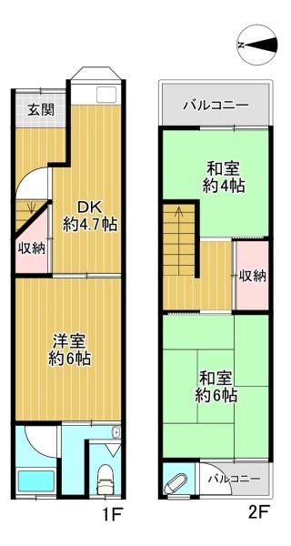 大阪市大正区南恩加島3丁目　中古テラス