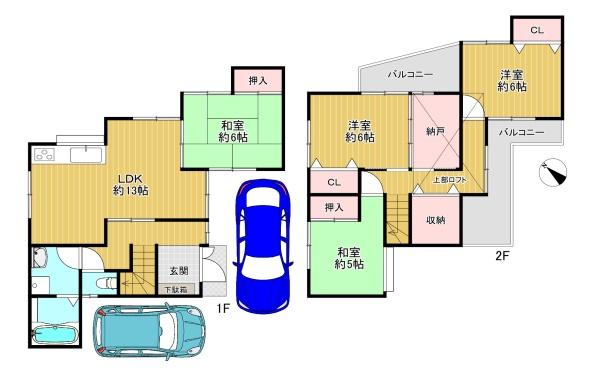 交野市私市６丁目の中古一戸建て