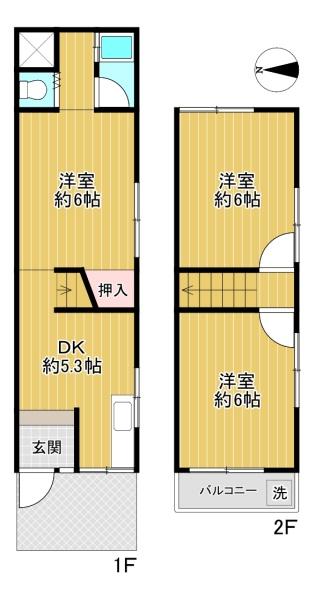 門真市城垣町　中古テラスハウス