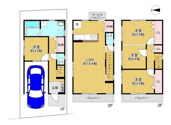 門真市江端町の中古一戸建て