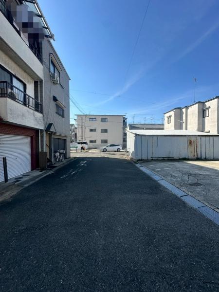 寝屋川市黒原旭町の土地(前面道路含む現地写真)