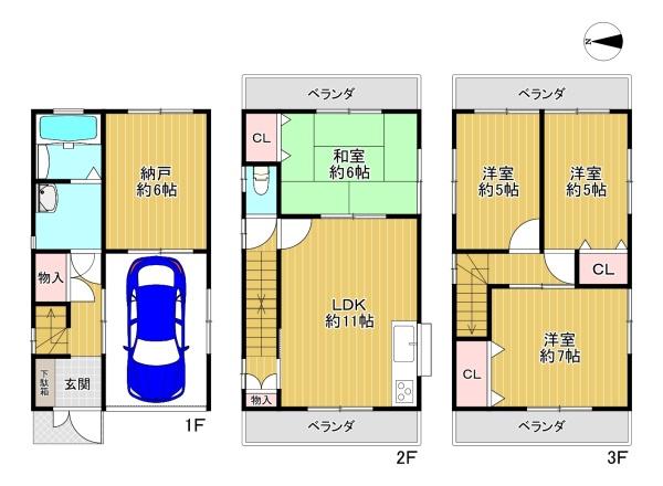 門真市三ツ島4丁目 中古戸建