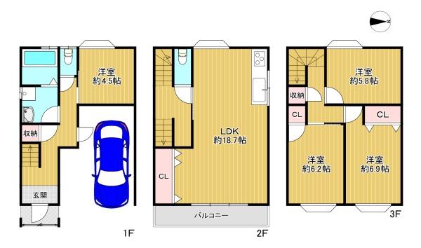門真市島頭2丁目　中古戸建