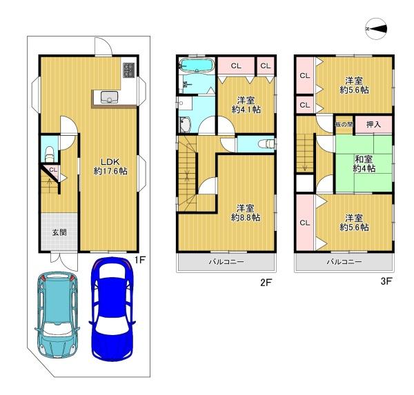 寝屋川市池田本町　中古戸建