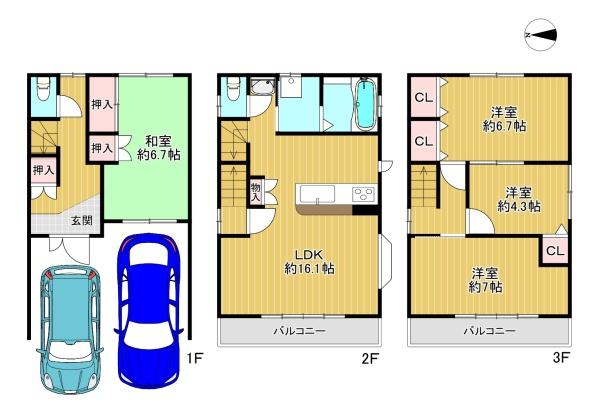 門真市江端町の中古一戸建て
